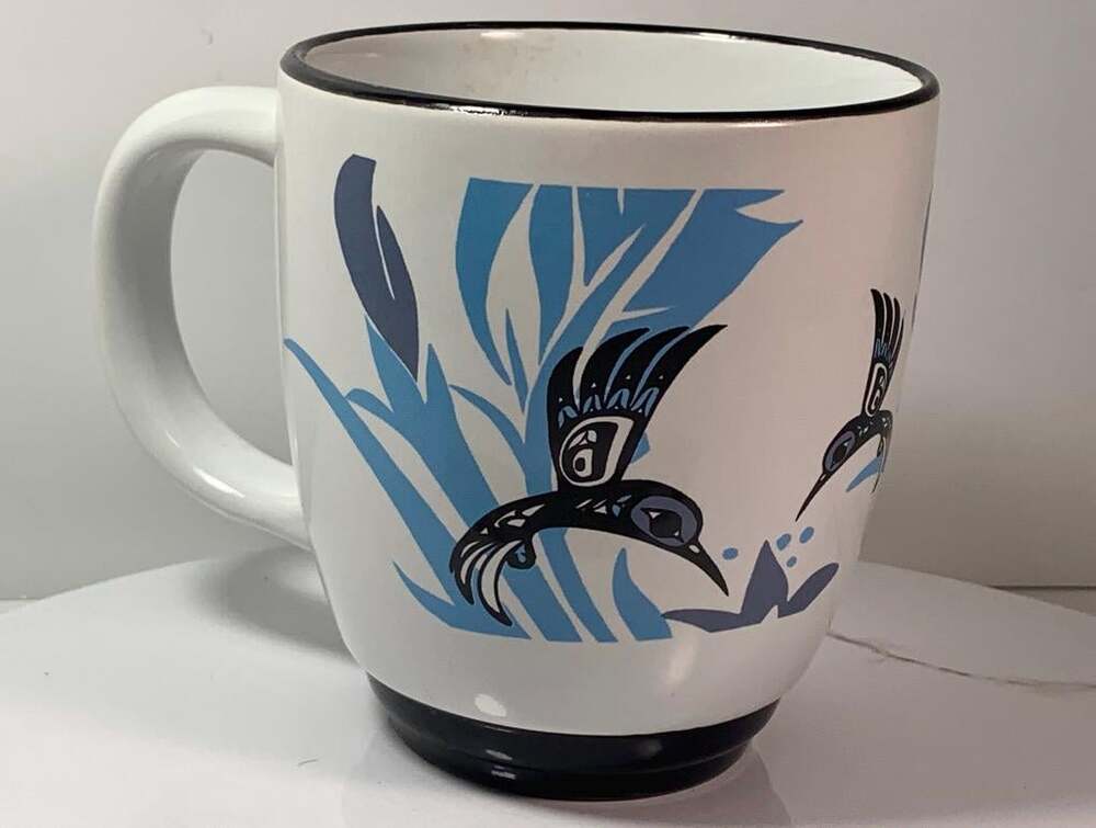 North Coast Indian Humming Bird retired Design Mug Coffee Cup by Tsimshian nativ